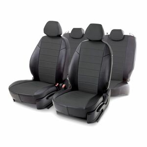 Чехлы из экокожи Seintex для Subaru XV 2011-2017 (темно-серый, 316727), фото 1