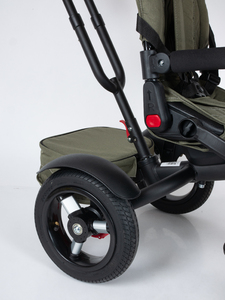 Велосипед коляска трехколесный с ручкой, Tech Team Luxury music хаки 2026, фото 11