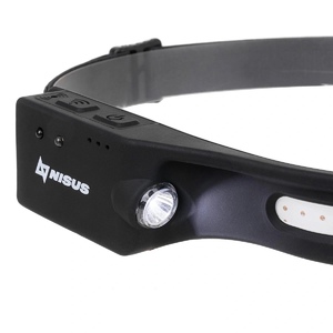 Фонарь налобный сенсорный LED-200 LM, COB-200LM, IPX4, USB (N-FN-HL76) NISUS PRO, фото 5