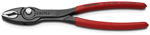 TwinGrip клещи с фронтальным и боковым захватами, зев 4-22 мм, длина 200 мм, обливные ручки KNIPEX KN-8201200, фото 1