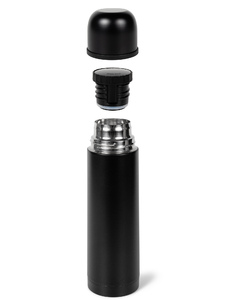 Термос Relaxika 101 (0,5 литра), оружейный черный (без лого), фото 3