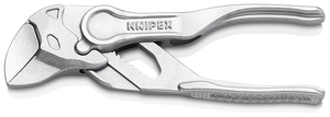 XS Клещи переставные-гаечный ключ, зев 21 мм, длина 100 мм, хром KNIPEX KN-8604100, фото 1