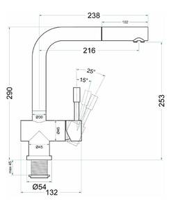 Смеситель для кухни SEAMAN Eco Venice (SSN-0912P-LG) Золото Светлое Сатин, фото 3