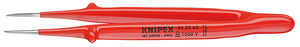 Пинцет VDE захватный прецизионный, зазубренные губки с тонкими кончиками, хром, 150 мм KNIPEX KN-922762