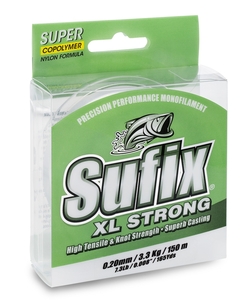 Леска SUFIX XL Strong x10 платина 100м 0.23мм 4.4кг