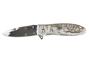 Нож складной Stinger, 82,5 мм (серебристый), рукоять: сталь (серебристый), картонная коробка, фото 1