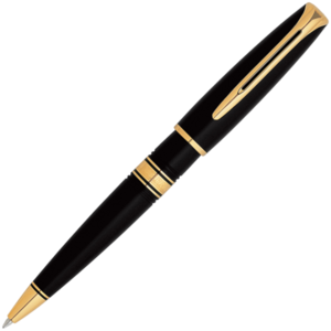 Waterman Charleston - Ebony Black GT, шариковая ручка, M, фото 1