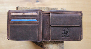 Бумажник Klondike Peter, коричневый, 12x9,5 см, фото 10