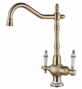 Смеситель для кухни ZORG Sanitary (ZR 336 YF-50 BR) Бронза, фото 1