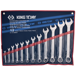 Набор комбинированных ключей, 6-32 мм, 12 предметов KING TONY 1212MR01, фото 1
