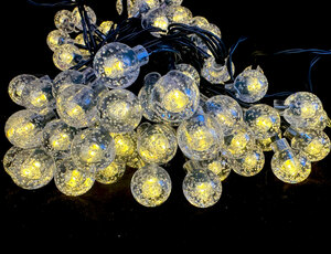 Светодиодная уличная LED-гирлянда ЛАМПОВА "Снежные шарики" (LJL-11-SB-WWL100-12), фото 7