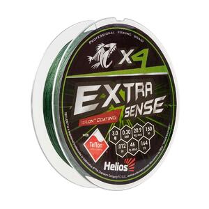 Шнур Extrasense X4 PE Green 150m 3.0/46LB 0.30mm (HS-ES-X4-3/46LB) Helios, фото 1