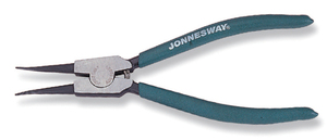JONNESWAY AG010008 Щипцы прямые для стопорных колец с ПВХ рукоятками, разжим, 180 мм, 10-40 мм, фото 1