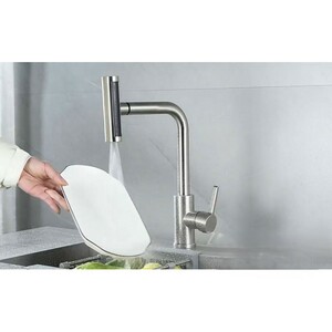 Смеситель для кухни ZORG Steel Hammer (SH 092 PVD GRAFIT) Графит, фото 3