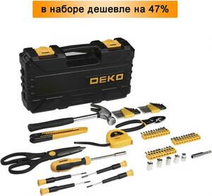Набор инструментов для дома DEKO PRO DKMT62 (62шт.) 065-0213, фото 2