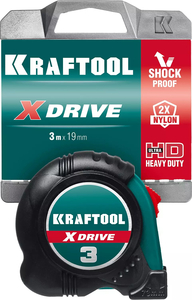 Рулетка KRAFTOOL X-Drive 3м х 19мм 34122-03-19, фото 12