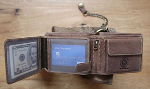 Бумажник Klondike Happy Eagle, коричневый, 12,5x10 см, фото 12