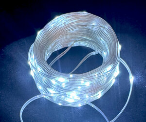 Инновационная водонепроницаемая LED-гирлянда ЛАМПОВА "Звёздный путь" холодный белый, 220 ламп, 22метра,  (TYL-34-SB+220-CWL200-22), фото 3