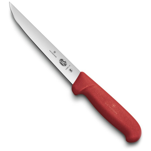 Нож Victorinox обвалочный, лезвие 15 см, прямое, красный, фото 1