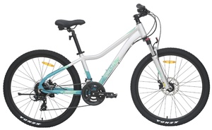 Велосипед Tech Team Delta 26"х14" серебряный (алюминий) 2025, фото 1