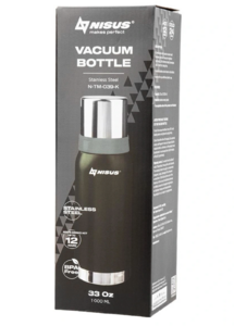 Термос (N-TM-039-K) 1000ML (2 крышки-кружки) Nisus, фото 8