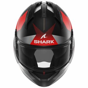 Шлем SHARK EVO GT TEKLINE MAT Black/Chrome/Red M, фото 3