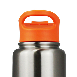Термос Biostal Спорт (1 литр), стальной/оранжевый, фото 4