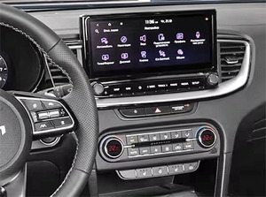 Рамка InCar для UMS KIA Ceed III Рестайлинг 2020+, 10" (установка без разборки магнитолы), фото 5