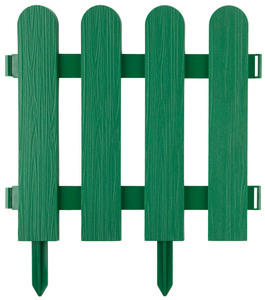 Декоративный забор GRINDA Штакетник 29х224 см, зеленый 422209-G