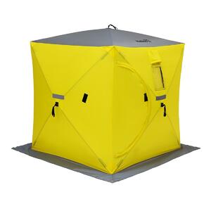 Палатка зимняя Куб 1,5х1,5 yellow/gray (HS-ISC-150YG) Helios, фото 2