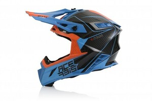 Шлем Acerbis STEEL CARBON Orange/Blue L, фото 5