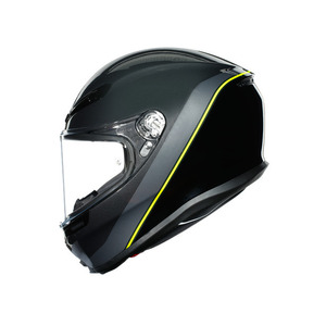 Шлем AGV K-6 MULTI Minimal Gunmetal/Black/Yellow-Fluo XS, фото 3