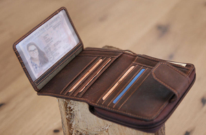 Бумажник Klondike Wendy, коричневый, 10x13,5 см, фото 10
