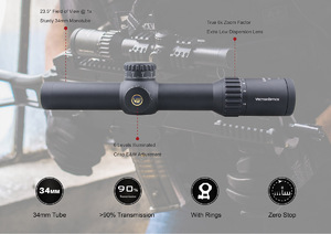 Оптический прицел Vector Optics Continental 1-6x28 Tactical FFP, сетка BDC & Wind, 34 мм, тактические барабаны, Zero Stop, азотозаполненный, с подсветкой (SCFF-31P), фото 12