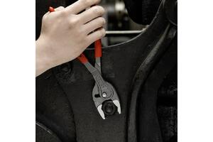 Клещи с фронтальным и боковым захватами, Knipex Twin Grip  зев 3-16 мм, длина 150 мм, обливные ручки, SB, фото 3
