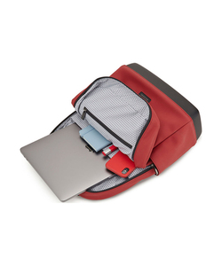 Рюкзак Moleskine The Backpack Soft Touch 15", бордовый, 41x13x32 см, фото 4
