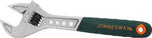 JONNESWAY W27AT8 Ключ разводной эргономичный с пластиковой ручкой, 0-24 мм, L-200 мм, фото 3