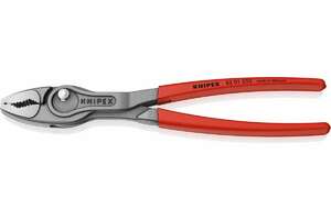 Клещи с фронтальным и боковым захватами, KNIPEX TwinGrip  зев 5-27 мм, длина 250 мм, обливные ручки, SB, фото 2