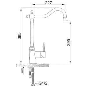Смеситель для кухни ZORG Sanitary (ZR 353 YF-BR) Бронза, фото 2