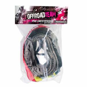 Трос синтетический OffRoadTeam Professional 6мм х 15м, с крюком, фото 5