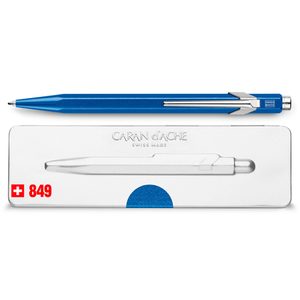 Carandache Office 849 Pop Line - Metallic Blue, шариковая ручка, M, фото 13