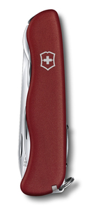 Нож Victorinox Picknicker, 111 мм, 11 функций, с фиксатором лезвия, красный, фото 2