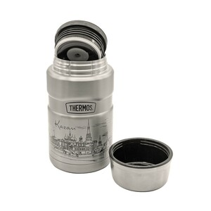 Термос из нерж. стали с ложкой тм THERMOS SK3021(Kazan) 0,7L, фото 4