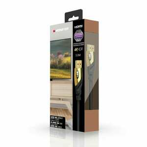 HDMI Кабель, Monster Cable Essentials,  4К, UHD, Ethernet, Gold, 3m, фото 6