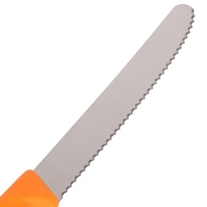Нож Victorinox для томатов и сосисок лезвие 11 см волнистое, оранжевый, фото 2