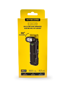 Фонарь повседневный NITECORE EDC09 1600 Люмен, 153 м, 250 ч, 1100 мАч 3407, фото 4