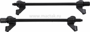 Стяжка амортизаторных пружин, 370 мм, вороненая, двойной крюк, 2 предмета МАСТАК 100-03370, фото 2