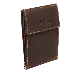 Бумажник Klondike Yukon, с зажимом для денег, коричневый, 12х1,5х9 см, фото 1
