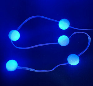 Инновационная LED-гирлянда ЛАМПОВА "ПРАЗДНИЧНЫЕ ШАРИКИ" цветные 50 ламп, 5 метров (LJL-4-USB-RGB50-5), фото 8