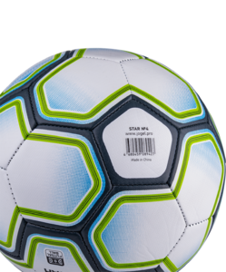 Мяч футзальный Jögel Star №4, белый/синий/зеленый, фото 5